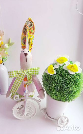 Заяц текстильный - кукла тильда ручная работа