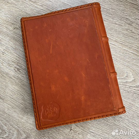 Блокнот в кожаной обложке с натуральным камнем, А5