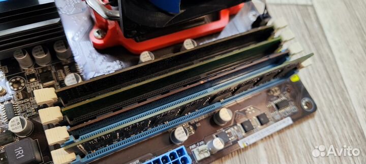 Связка (мат плата, проц+кул, оп. память)