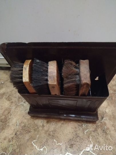 Винтажный набор для чистки обуви СССР