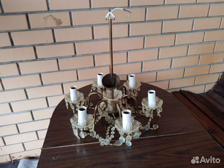 Люстра бронза СССР 6 рожковая