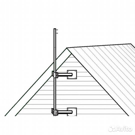 Мачта телескопическая стальная 8м