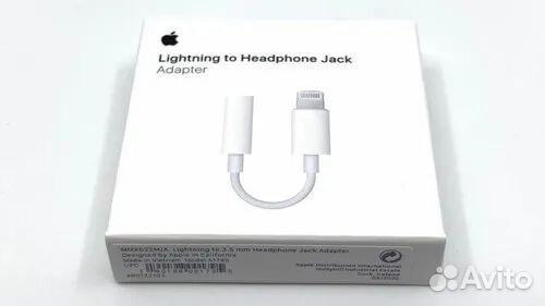 Адаптер apple lightning to 3.5 mm Headphone Jack