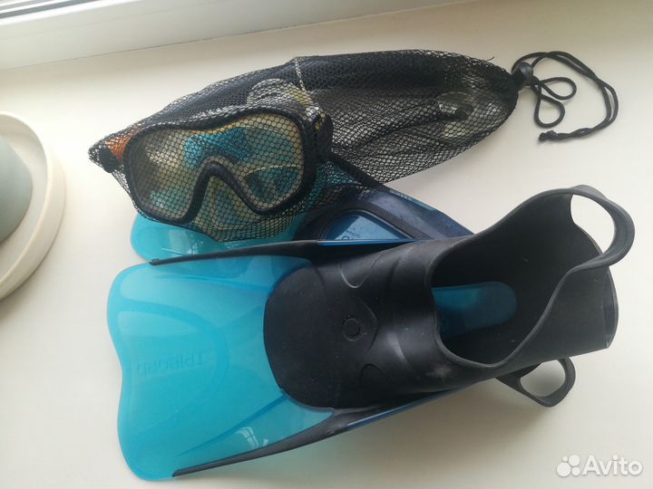 Ласты детские р.34-35/маска/трубка