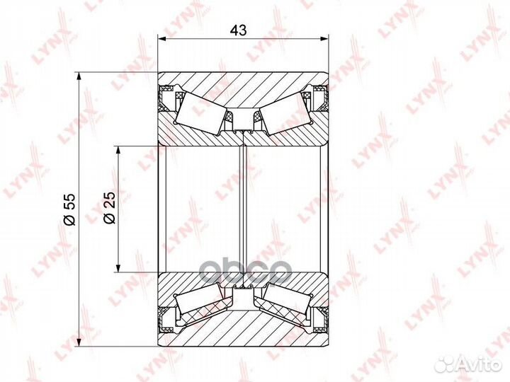 Комплект подшипника ступицы колеса зад WB12