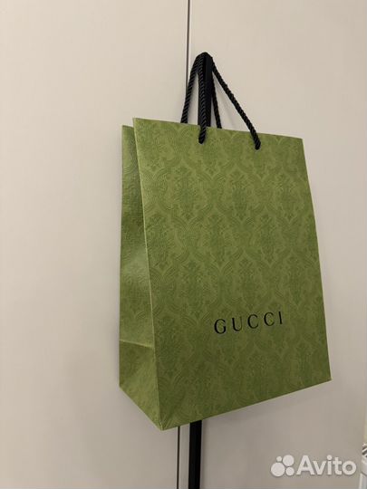 Брендовый пакет зеленый gucci