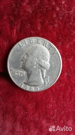 Монета Liberty 1965 года