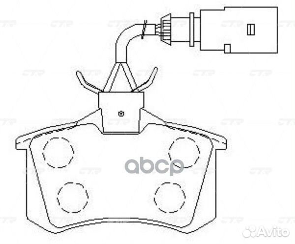 GK1239 колодки дисковые задние VW Golf 2.0-2.9