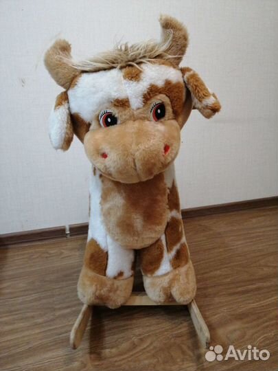 Качалка коровка музыкальная