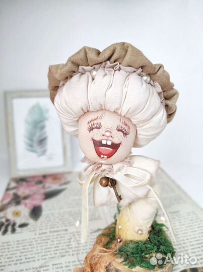 Украшение интерьера - декоративный гриб, ручной ра