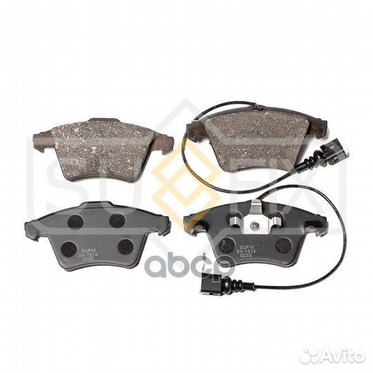 Колодки тормозные дисковые перед прав/лев B