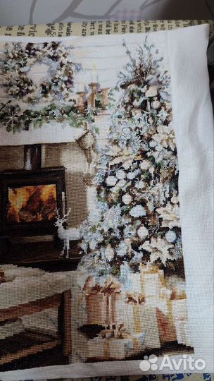 Картина вышитая крестом ручная работа