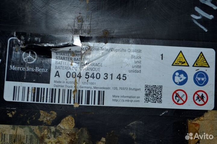 Аккумулятор mercedes-benz Actros MP4 1842 (01.12)