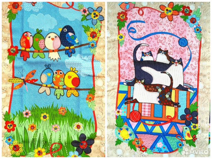 Кухонные Полотенца комплект 4 штуки разные