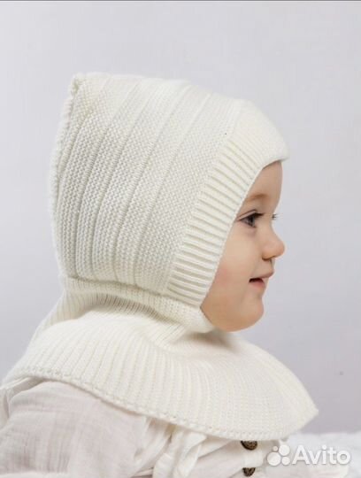 Шапка шлем демисезонняя для девочки