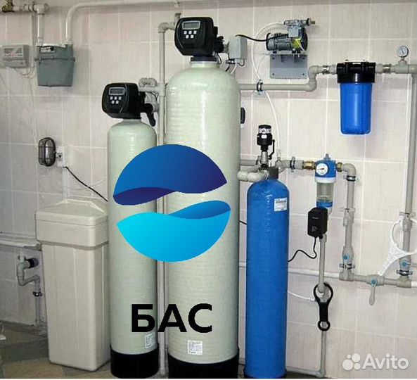 Фильтрация воды со скважины, умягчение