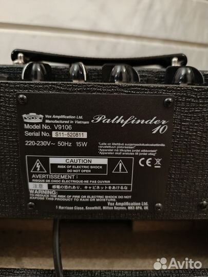Гитарный комбоусилитель Vox Pathfinder 10