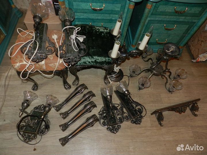 Плафоны хрустальные для люстр и бра зик раритет