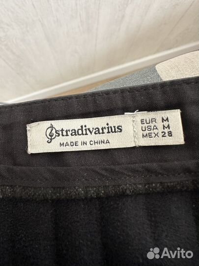 Кожаная юбка Stradivarius размер М