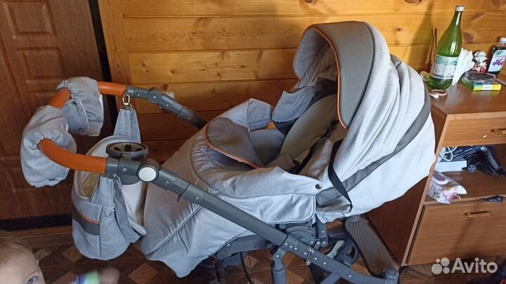 Коляска adamex 3 в 1 бу