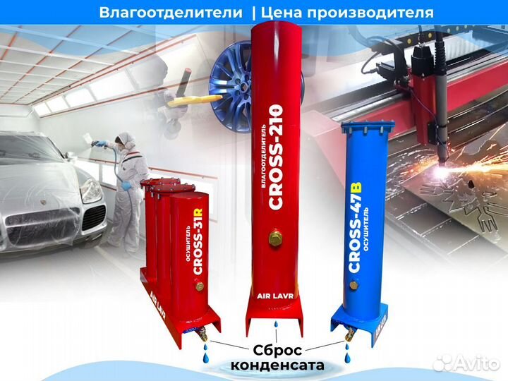 Влагоотделители для компрессоров