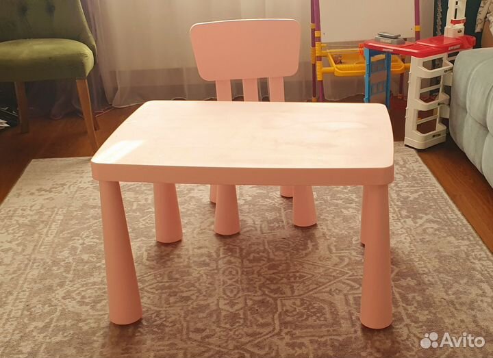 Детский стол и стул IKEA