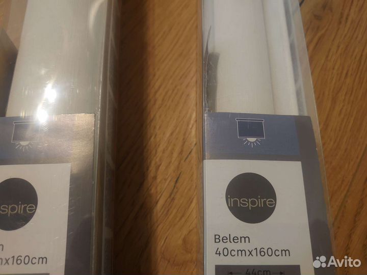 Белые рулонные шторы inspire