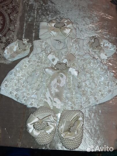 Костюм навыписку девочке, платье на выписку