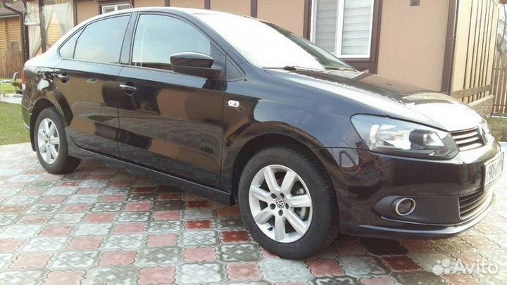 Накладки на Пороги Фольксваген Поло Седан