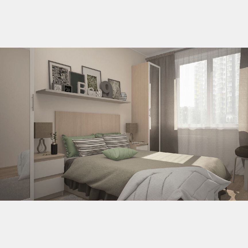 2-к. квартира, 52 м², 7/12 эт.