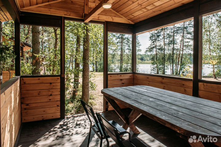 Беседки с мангалом на Пасторском озере на день