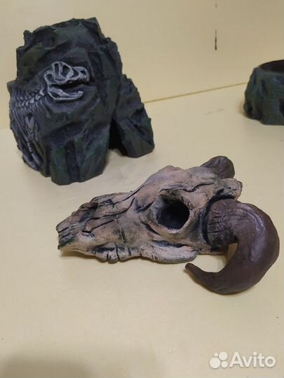 Череп декор для аквариума/террариума