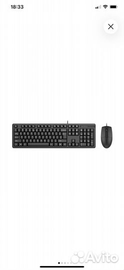 Набор A4Tech KK-3330 (клавиатура+мышь)