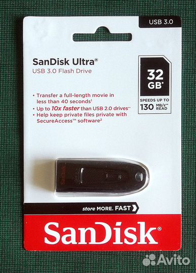Флешка SanDisk Ultra 32 гб USB 3.0