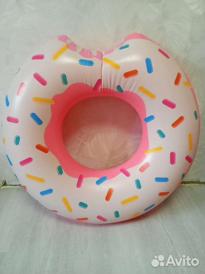 Надувной круг пончик, надувной мяч