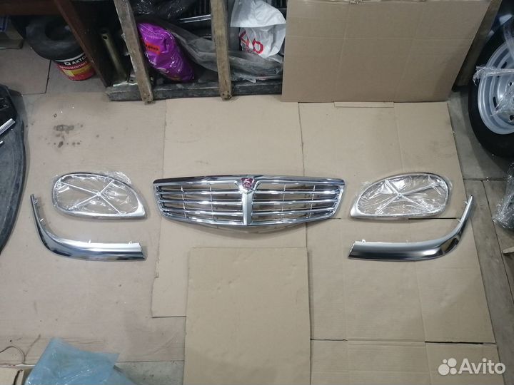 Новые ободки фар хром газ 31105 Волга