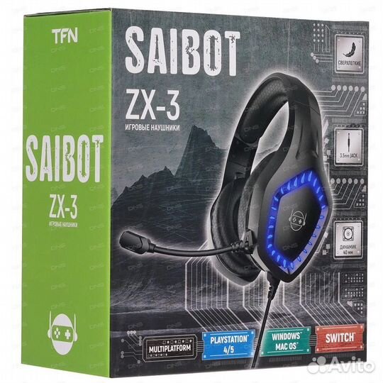 Проводная гарнитура TFN Saibot ZX-3 черный