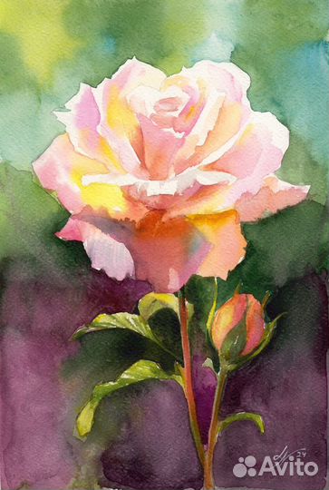 Картина акварелью 
