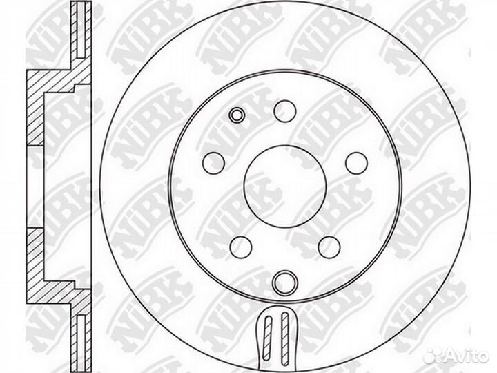 Диск тормозной задний mazda cx-7/cx-9 /vent d324mm