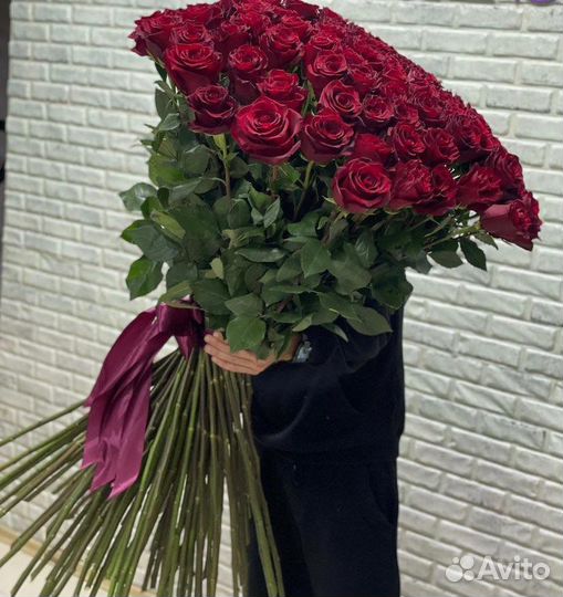 Метровые розы эквадор розы 100 см