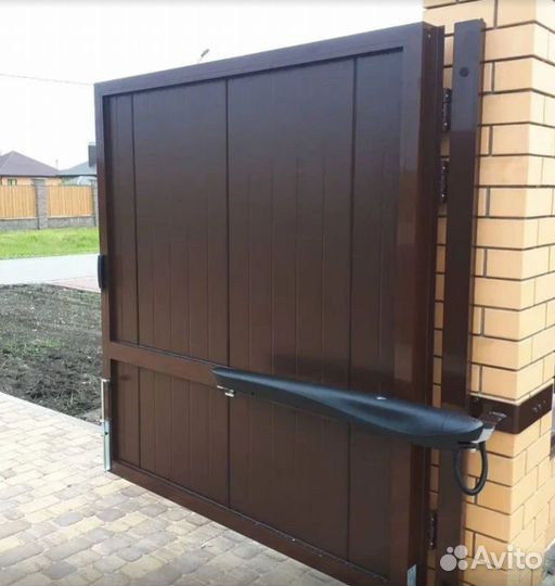 Автоматика распашных ворот произв. Алютех гарантия