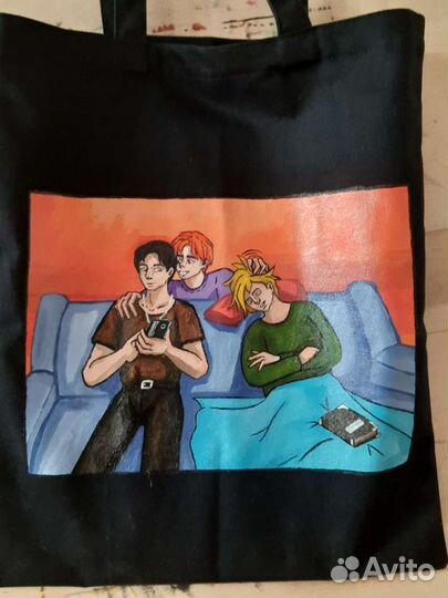 Роспись по ткани, шопперы