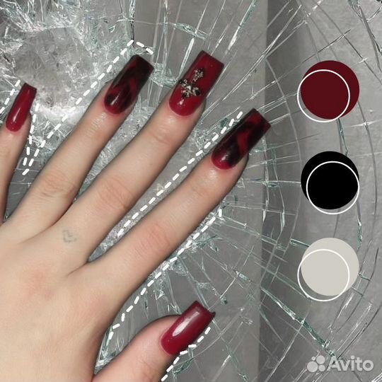 Модель на маникюр наращивание