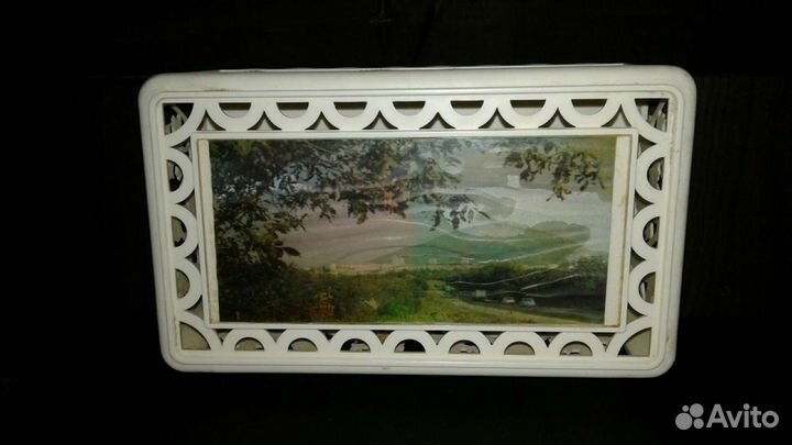 Шкатулка СССР, фоторамка стеклянная