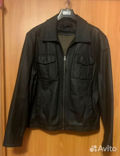 Кожаная куртка мужская 48 50 Angelo Litrico