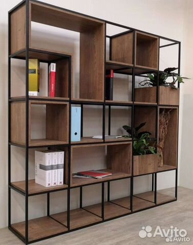 Полки стеллажи в стиле лофт