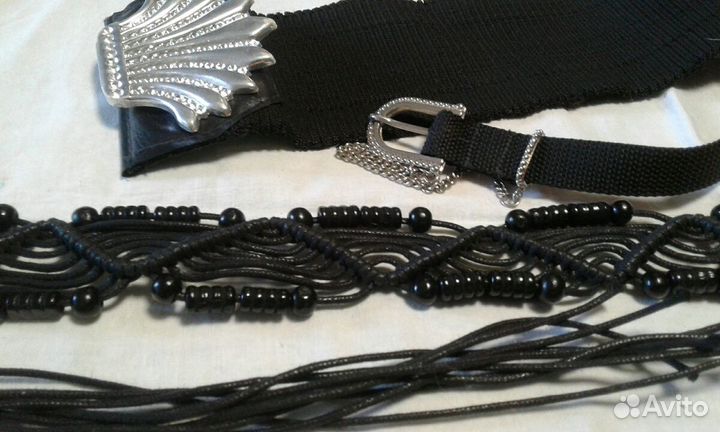 Пояс с пряжкой на резине и др