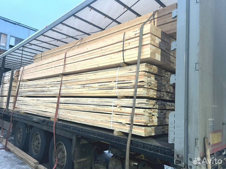 Доска обрезная 40х150х6000мм