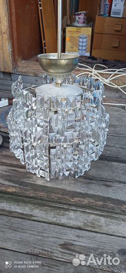 Люстра хрустальная ссср,одуванчик, ночник вулкан