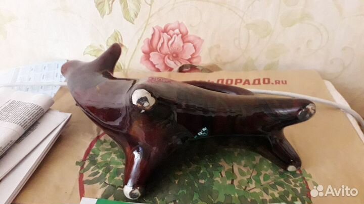 Козел под вино, рыбки графин и рюмки фарфор, СССР